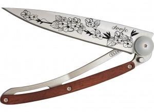 Deejo Tattoo Cherry Blossom Rosewood 37g Knife - killerloopflyfishing Fly Fishing Tackle Outfitter & Guiding Service
