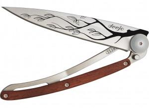 Deejo Tattoo Tree Rosewood 37g Knife - killerloopflyfishing Fly Fishing Tackle Outfitter & Guiding Service
